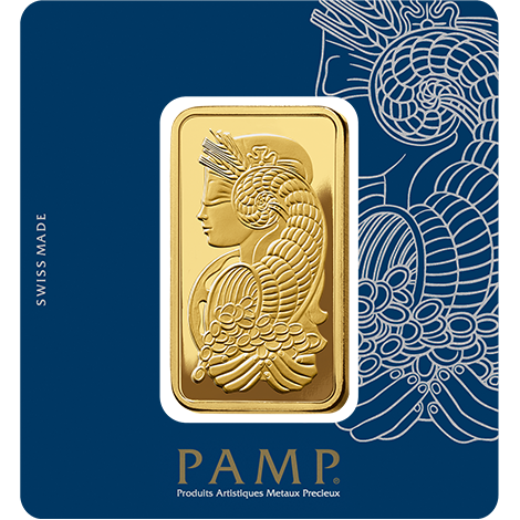 100g Gold Minted Bar - buy online UK