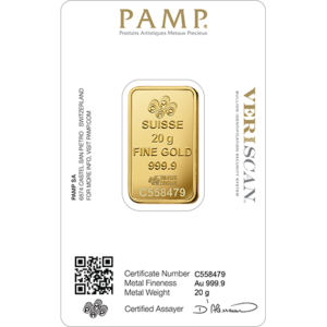 NEW Fortuna Gold Rectangular Ingot – 20 g - buy online Manchester UK