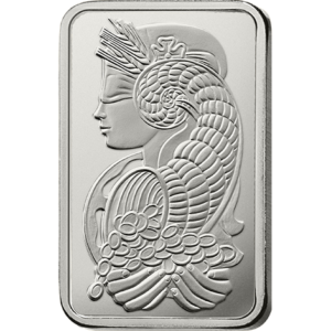 Fortuna Silver Rectangular Ingot - 5 oz - buy online UK